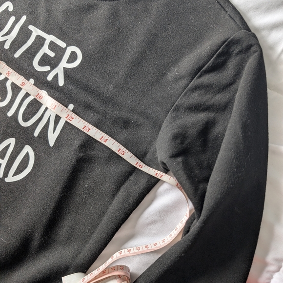 Cuter Version Of Dad - Father Dad Father's Day Cute Kids T-shirt Black sweater - Picture 6 of 8